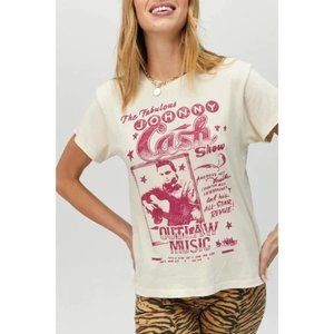DAYDREAMER Johnny Cash Outlaw Music Tour Band Tee Short Sleeve Size M